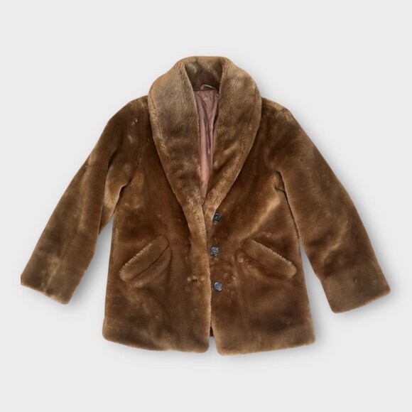 & Other Stories Faux Fur Coat - Brown - US 2 - Picture 6 of 10